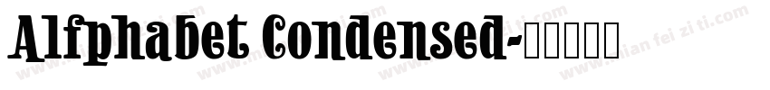 Alfphabet Condensed字体转换